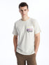 LC Waikiki Crew Neck Short Sleeve Printed Combed Cotton Men's T-shirt